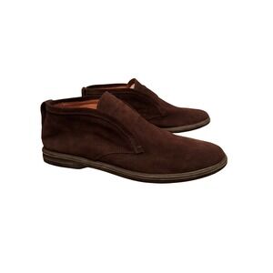 Peter Millar Collection Men's Dark Brown Suede Chukka Boots Slip On Ankle Boots